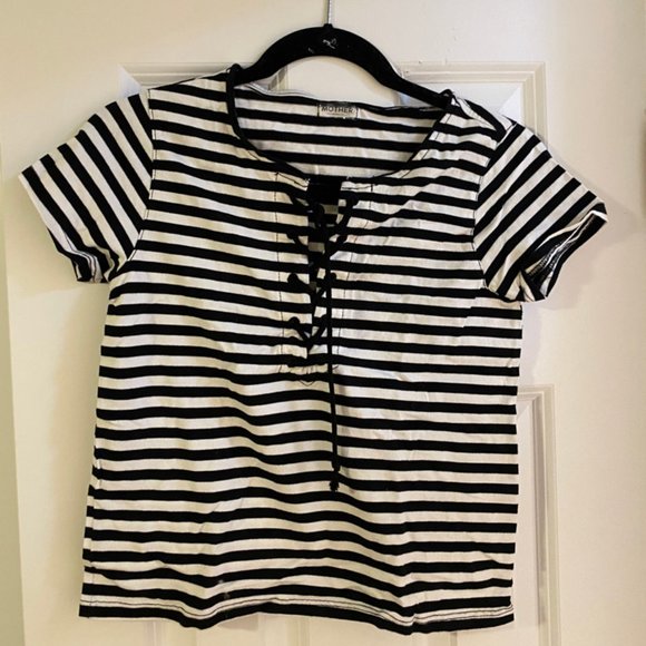 MOTHER Tops - Mother Striped Shirt